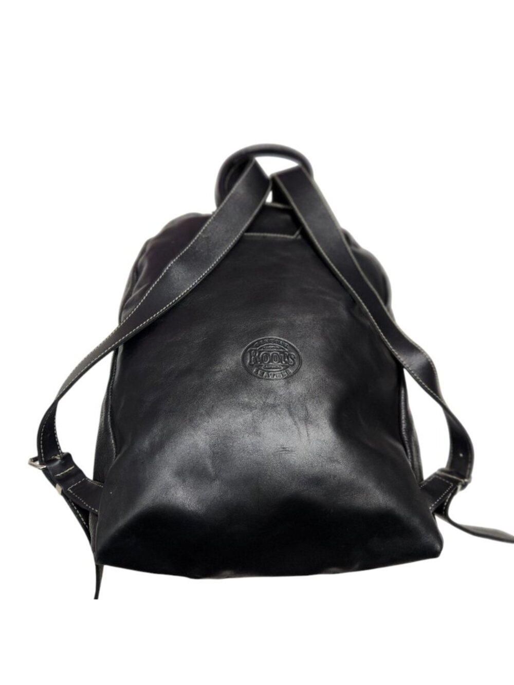 Men's Roots Pebbled Leather Backpack - Picture 2 of 15